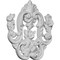 Ekena Millwork 5 3/4"W x 6 1/2"H x 5/8"P Flower Drop Onlay ONL05X06X01FL - alternate 1